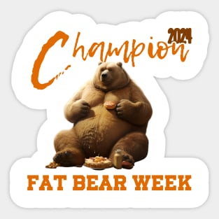 fat bear Sticker